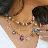 Candice Multi-Color 2 PC Layered Necklace