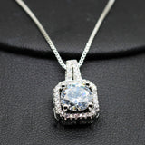 Cubic Zirconia Pendant Necklace