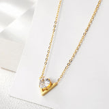 Shaped Set Pendant Necklace