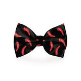 Chili Peppers Black Dog Bow Tie